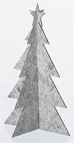 Lübech Living juletræ - felt x-mas tree - grå højde 20 cm - Fransenhome